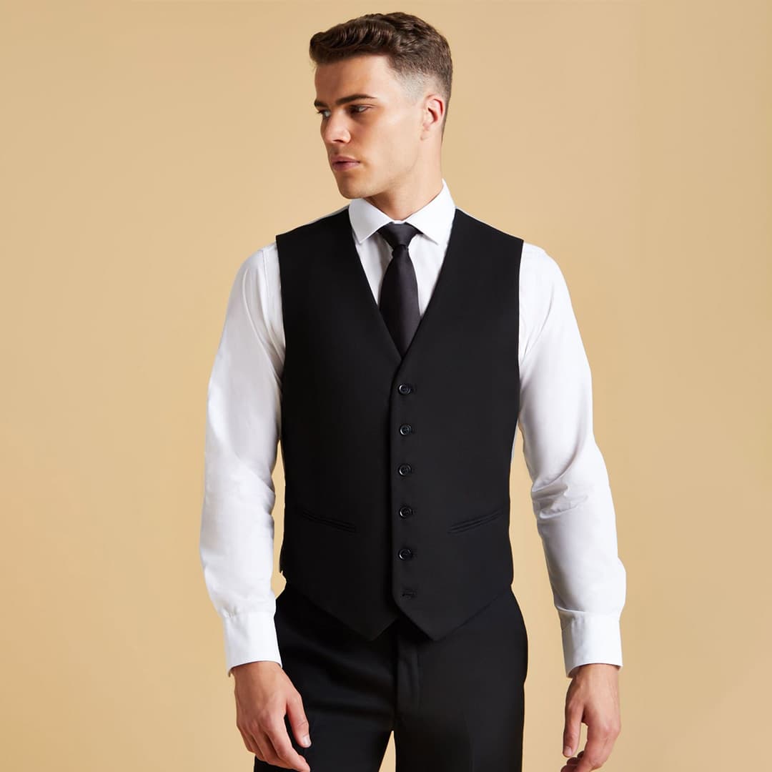 High-quality fabric used for waitstaff vests, showcasing durability and comfort.