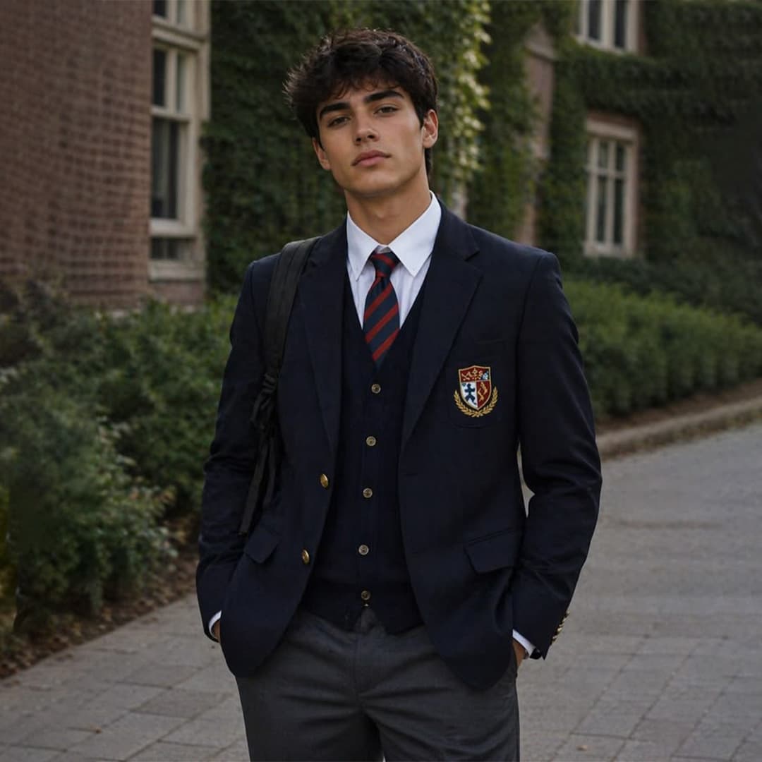 Close-up of a well-fitted custom blazer showing precise tailoring and comfort